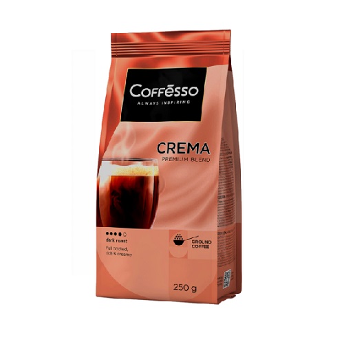 Coffesso Crema, молотый, 250 гр